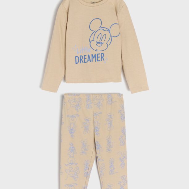 Pijama din două piese Disney - bej preţ