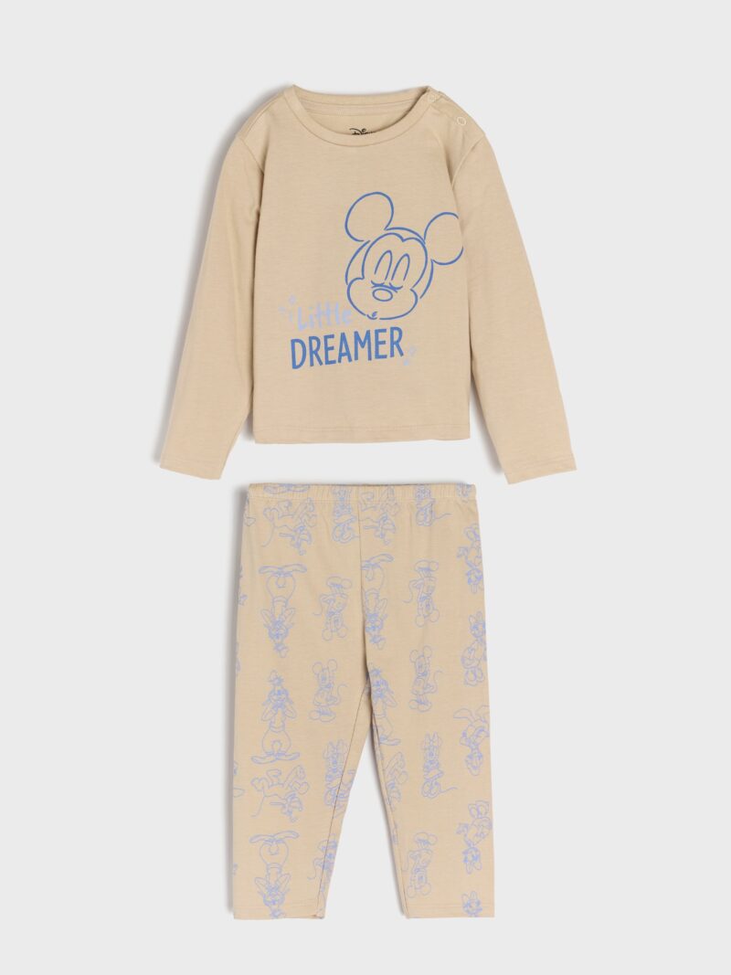 Pijama din două piese Disney - bej preţ