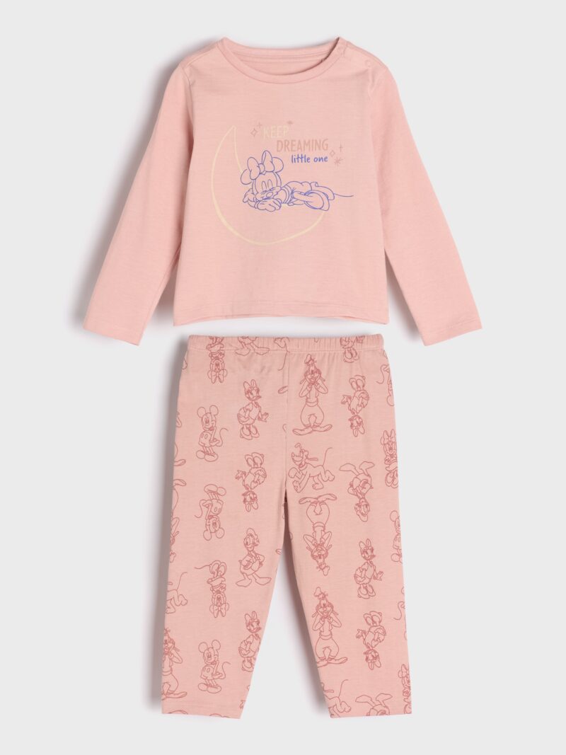 Pijama din două piese Disney - roz-pastel preţ