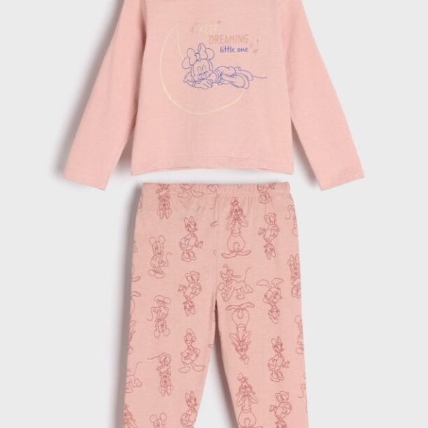 Pijama din două piese Disney - roz-pastel