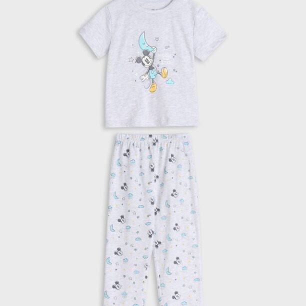 Pijama din două piese Mickey Mouse - gri deschis