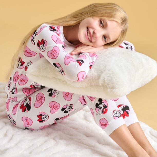 Pijama din două piese Minnie Mouse - crem preţ