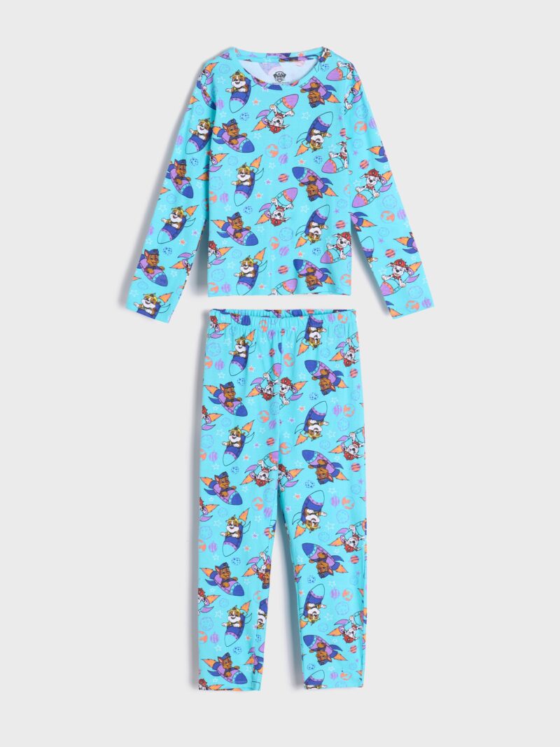 Original Pijama din două piese PAW Patrol 2 pack - acvamarin