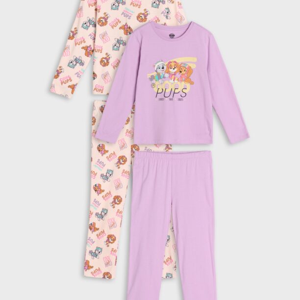 Pijama din două piese PAW Patrol 2 pack - crem preţ