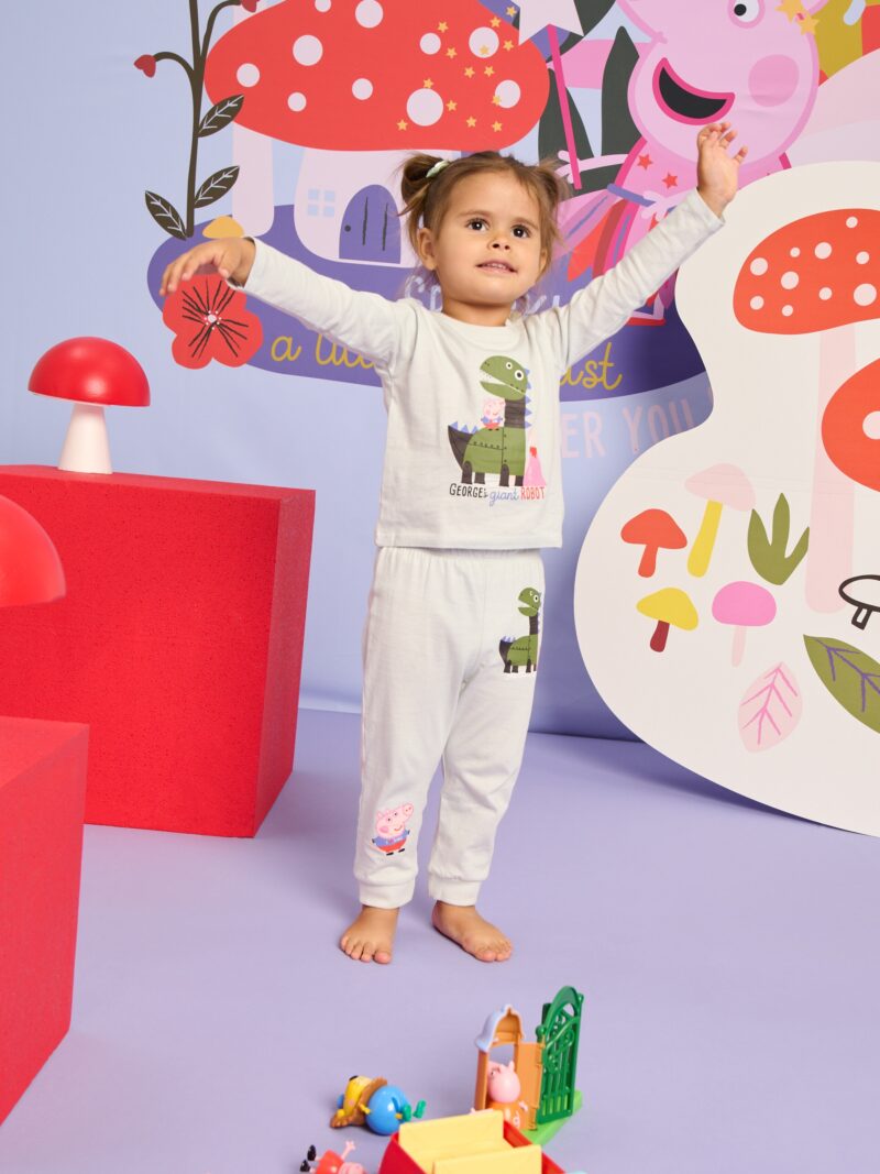 Pijama din două piese Peppa Pig - albastru-pal preţ