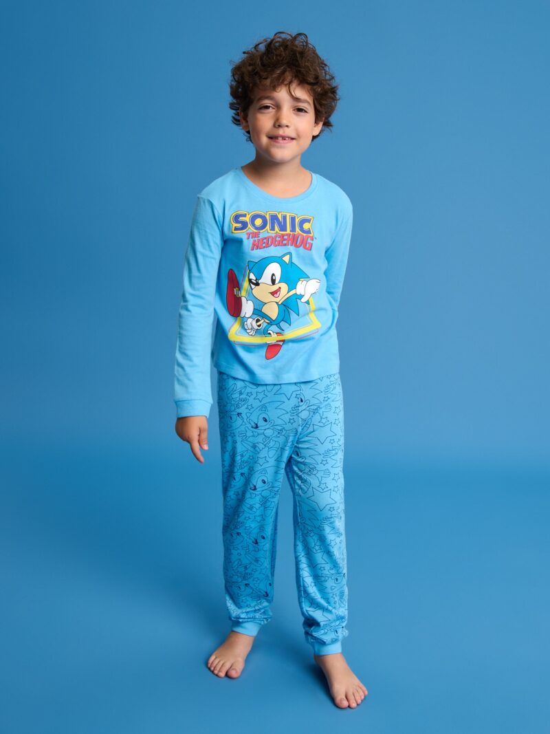 Pijama din două piese SONIC THE HEDGEHOG - light blue preţ