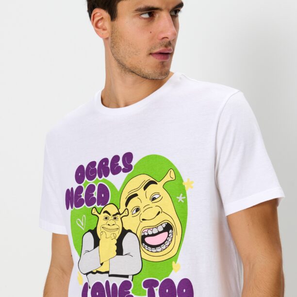 Preţ Pijama din două piese Shrek - alb