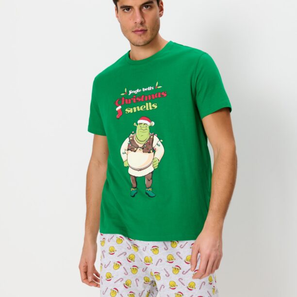 Pijama din două piese Shrek - verde preţ