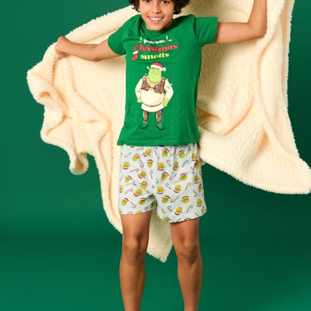 Original Pijama din două piese Shrek - verde