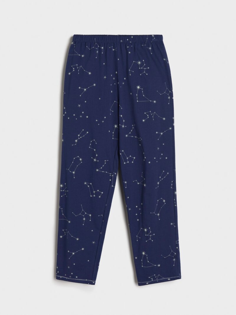 Original Pijama din două piese - bleumarin