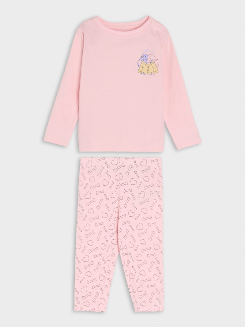 Pijama din două piese - roz-pastel preţ