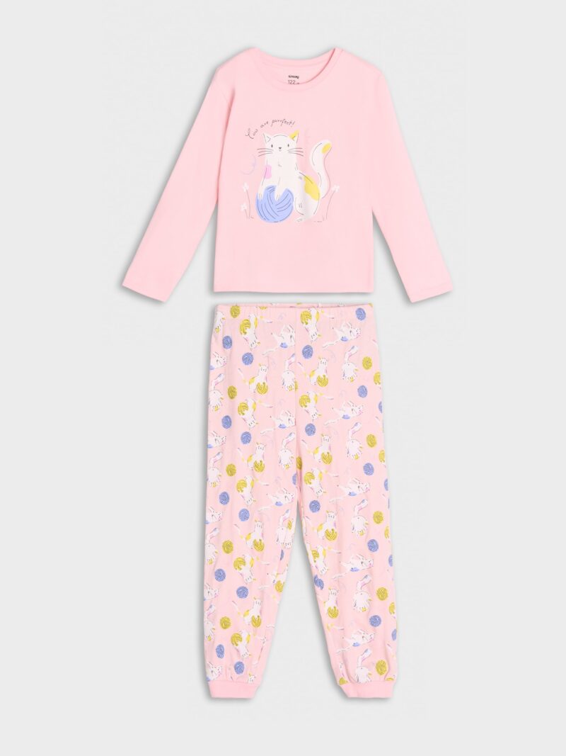 Pijama din două piese - roz-pastel preţ