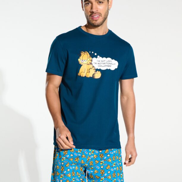 Pijama pentru barbati Garfield - bleumarin preţ