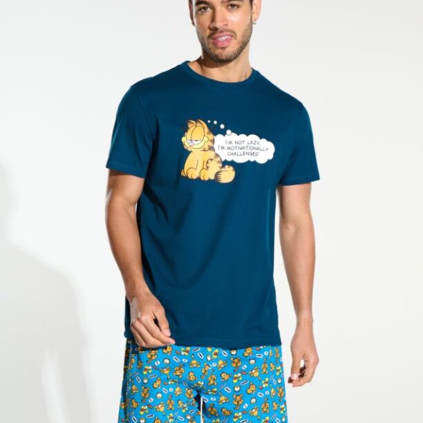 Pijama pentru barbati Garfield - bleumarin