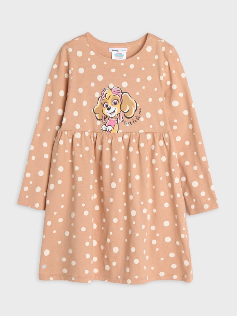 Original Rochie PAW Patrol - roz-pastel