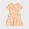 Rochie babydoll cu SmileyBaby® - roz-piersică