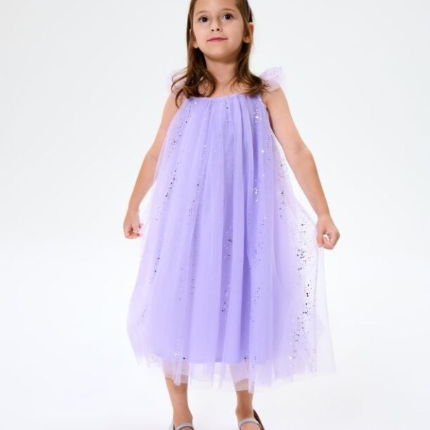 Rochie din tul - violet