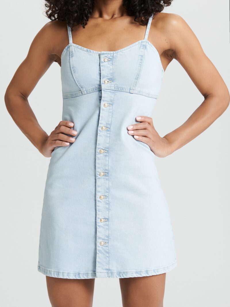 Preţ Rochie mini din denim - albastru