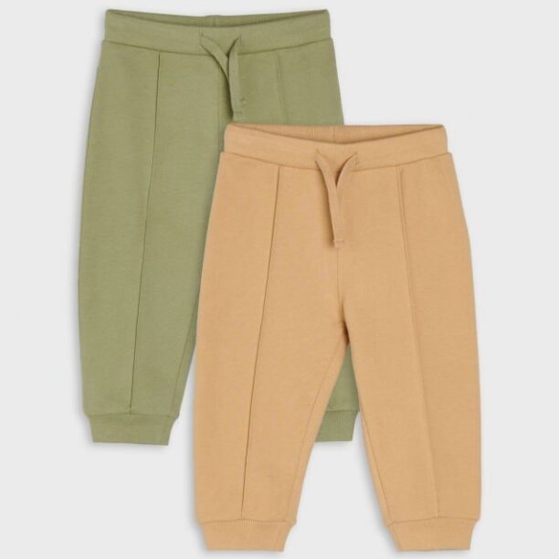 Set de 2 pantaloni jogger - verde-prăfuit