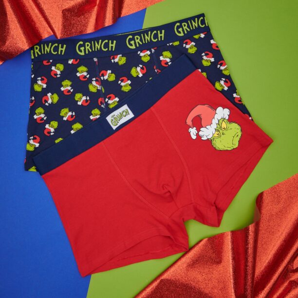 Set de 2 perechi de boxeri Grinch - multicolor preţ