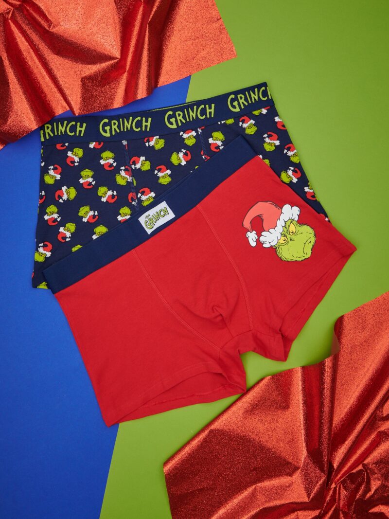 Set de 2 perechi de boxeri Grinch - multicolor preţ