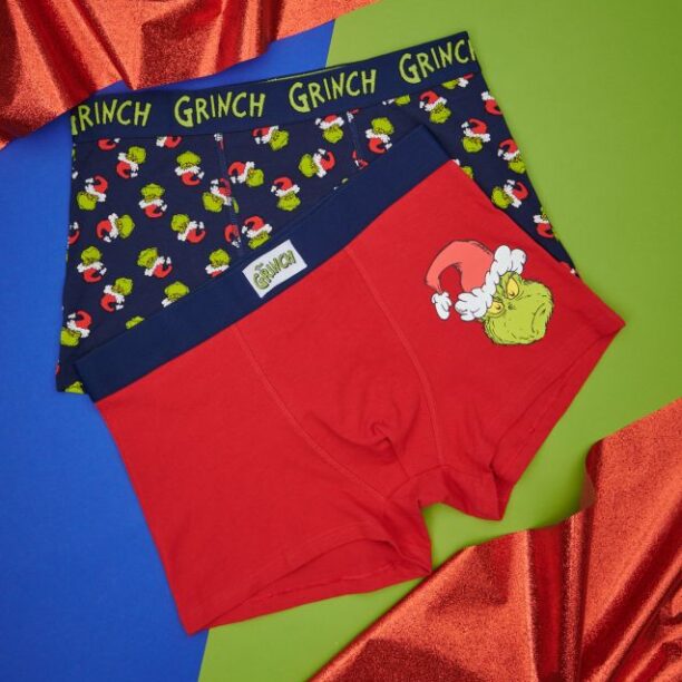 Set de 2 perechi de boxeri Grinch - multicolor