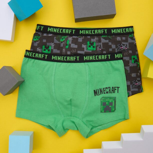 Set de 2 perechi de boxeri Minecraft - multicolor preţ