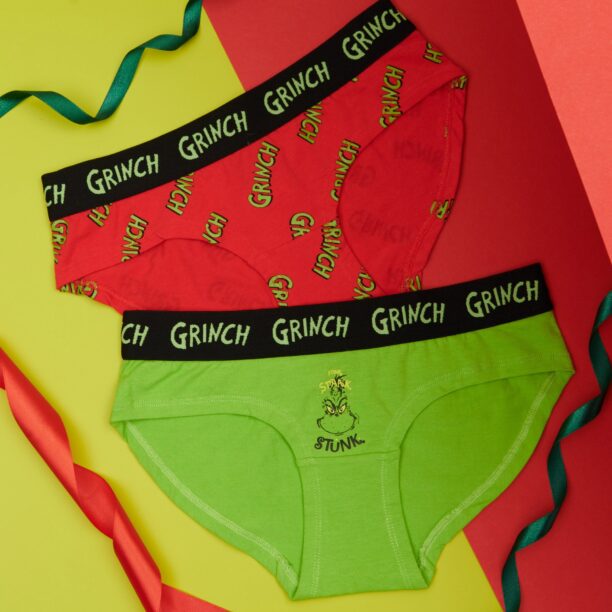 Set de 2 perechi de chiloți Grinch - multicolor preţ