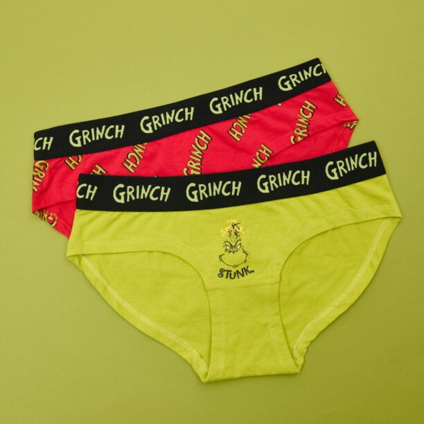 Cumpăra Set de 2 perechi de chiloți Grinch - multicolor