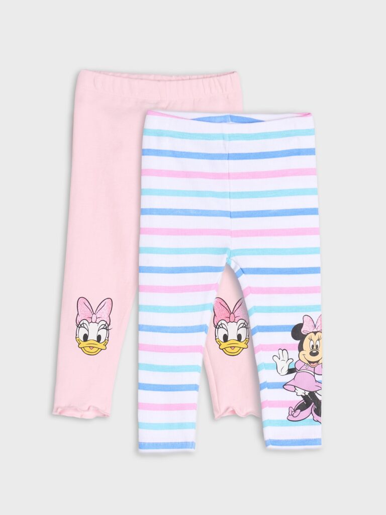 Set de 2 perechi de colanți Disney - roz-pastel preţ