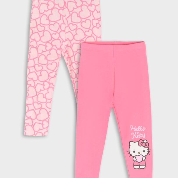 Set de 2 perechi de colanți Hello Kitty - roz-fuchsia preţ