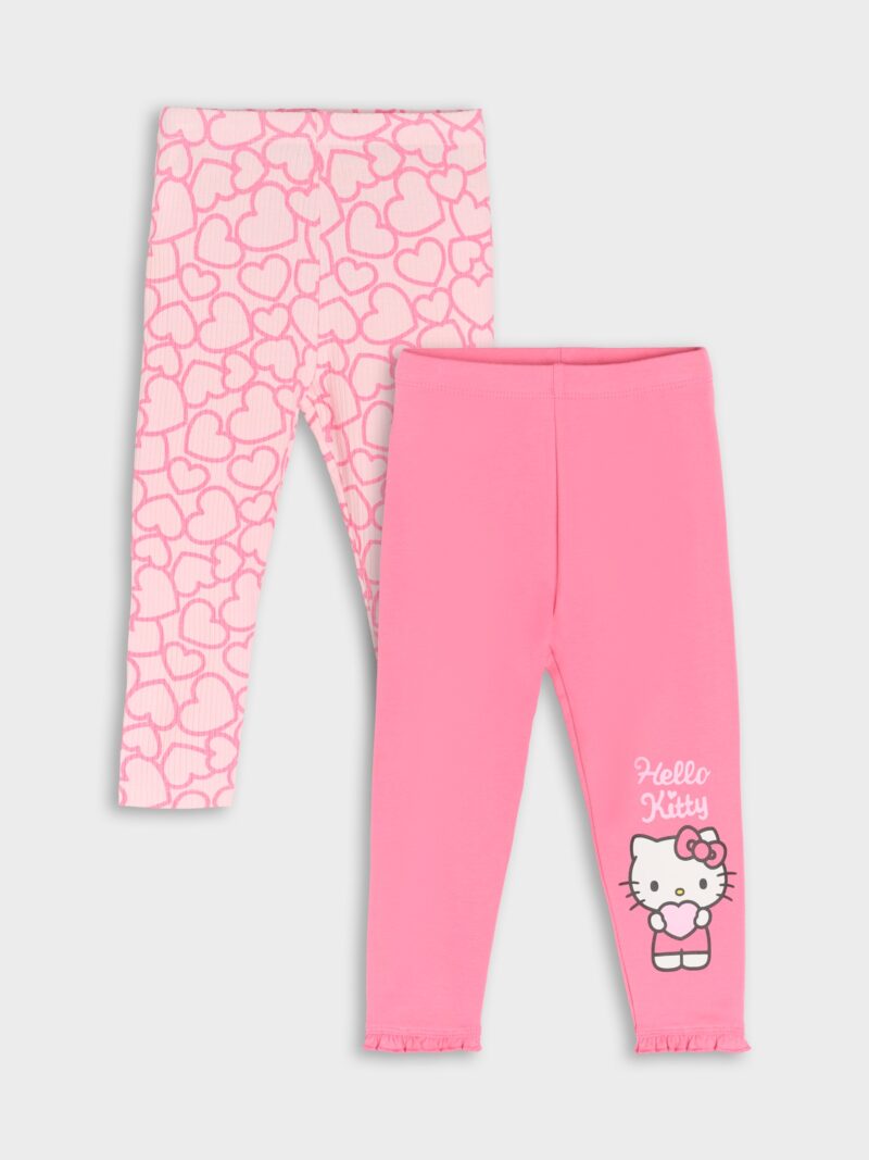 Set de 2 perechi de colanți Hello Kitty - roz-fuchsia preţ