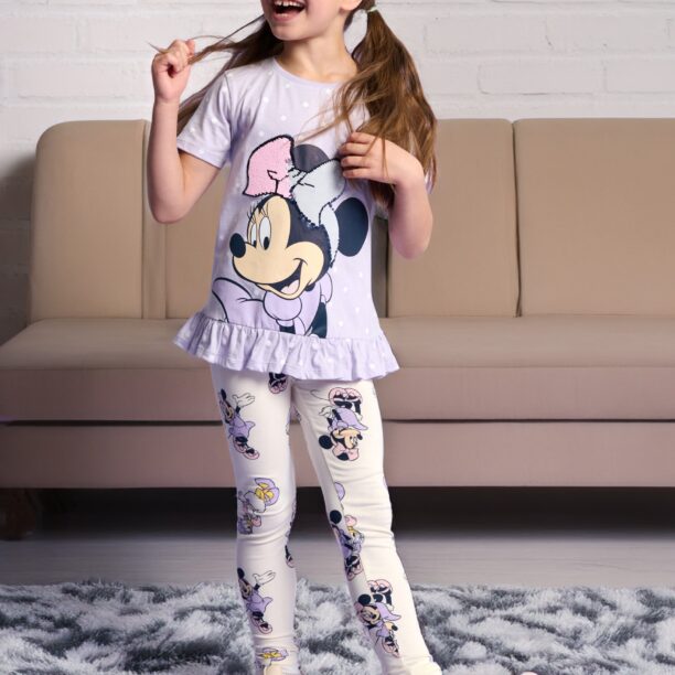 Set de 2 perechi de colanți Mickey Minnie - lavand preţ