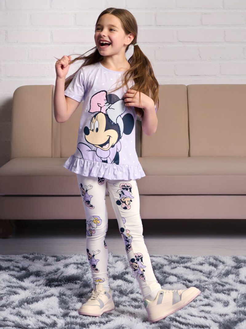 Set de 2 perechi de colanți Mickey Minnie - lavand preţ