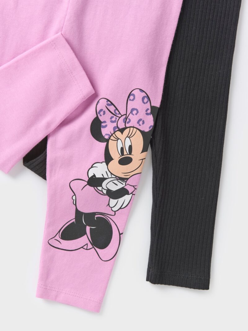 Cumpăra Set de 2 perechi de colanți Minnie Mouse - violet-orhidee