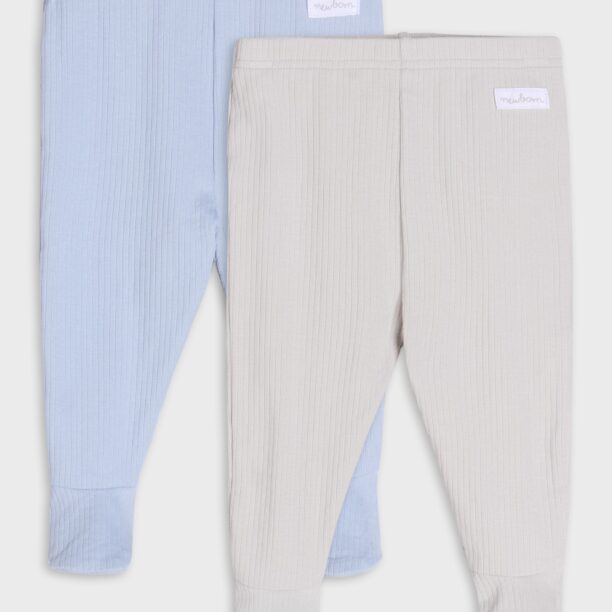 Set de 2 perechi de pantaloni cu botoșei - light blue preţ