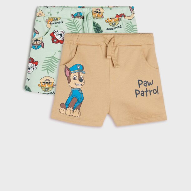 Set de 2 perechi de pantaloni scurți PAW Patrol - cacao-cu-lapte preţ