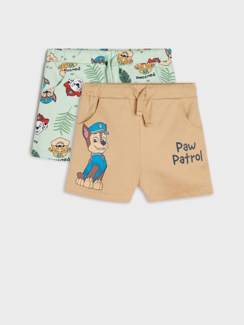 Set de 2 perechi de pantaloni scurți PAW Patrol - cacao-cu-lapte preţ