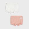 Set de 2 perechi de pantaloni scurți - roz-pastel