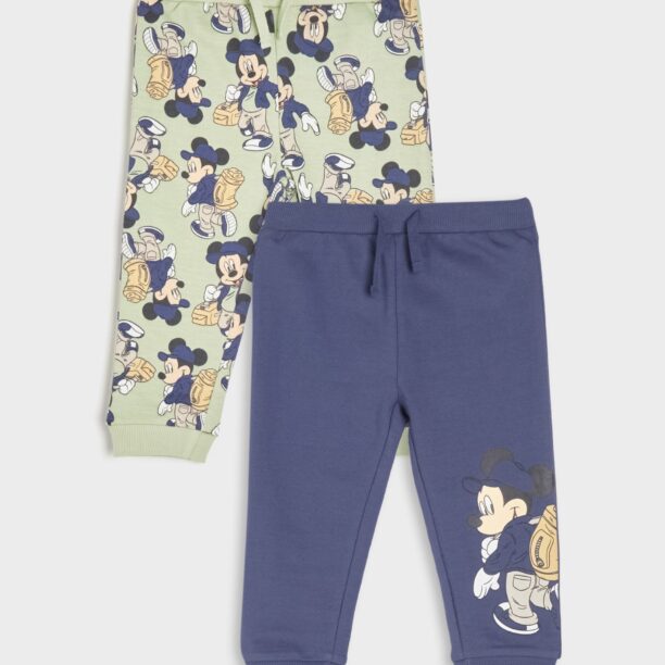 Set de 2 perechi de pantaloni sport Mouse Mickey - verde-oliv deschis preţ