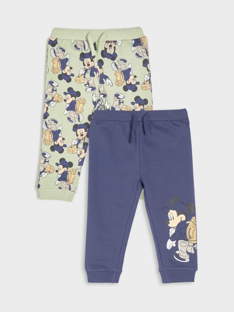 Set de 2 perechi de pantaloni sport Mouse Mickey - verde-oliv deschis preţ