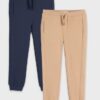 Set de 2 perechi de pantaloni sport - bleumarin