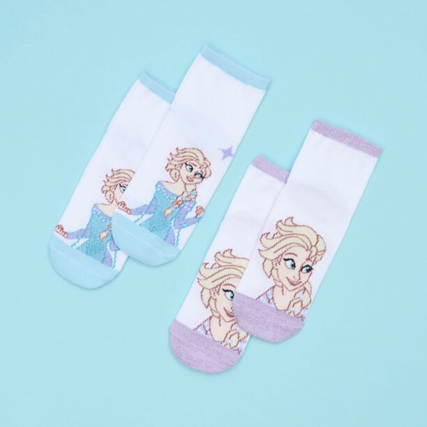 Set de 2 perechi de șosete Frozen - multicolor preţ