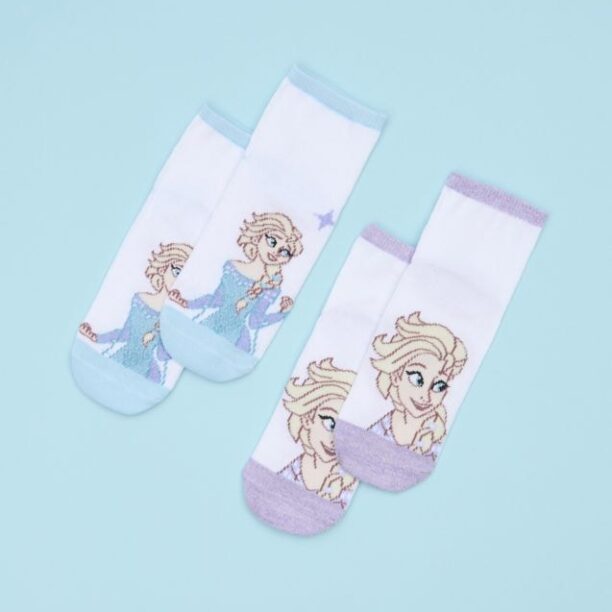 Set de 2 perechi de șosete Frozen - multicolor