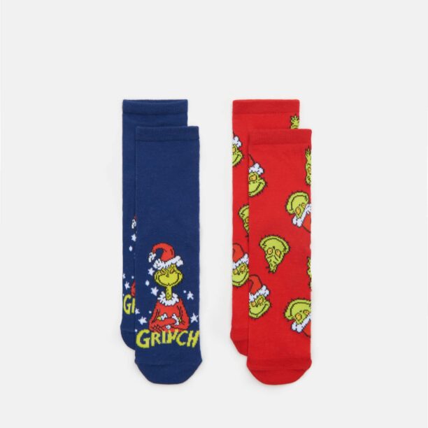 Set de 2 perechi de șosete Grinch - bleumarin preţ