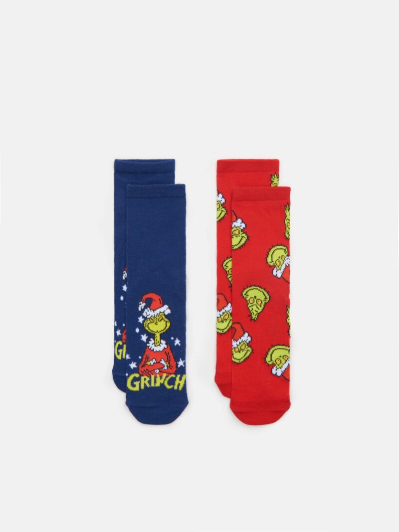 Set de 2 perechi de șosete Grinch - bleumarin preţ