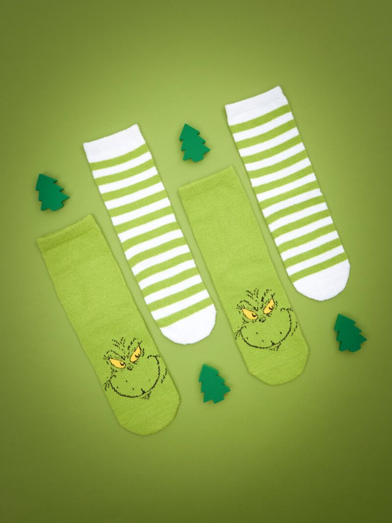 Set de 2 perechi de șosete Grinch - multicolor preţ