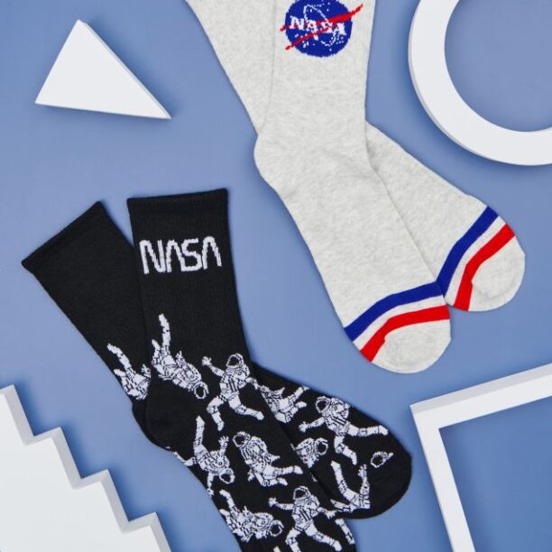 Set de 2 perechi de șosete NASA - multicolor