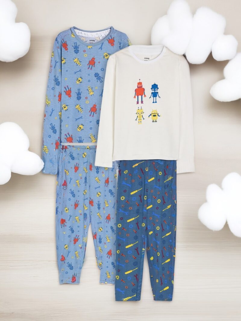 Set de 2 pijamale - albastru preţ