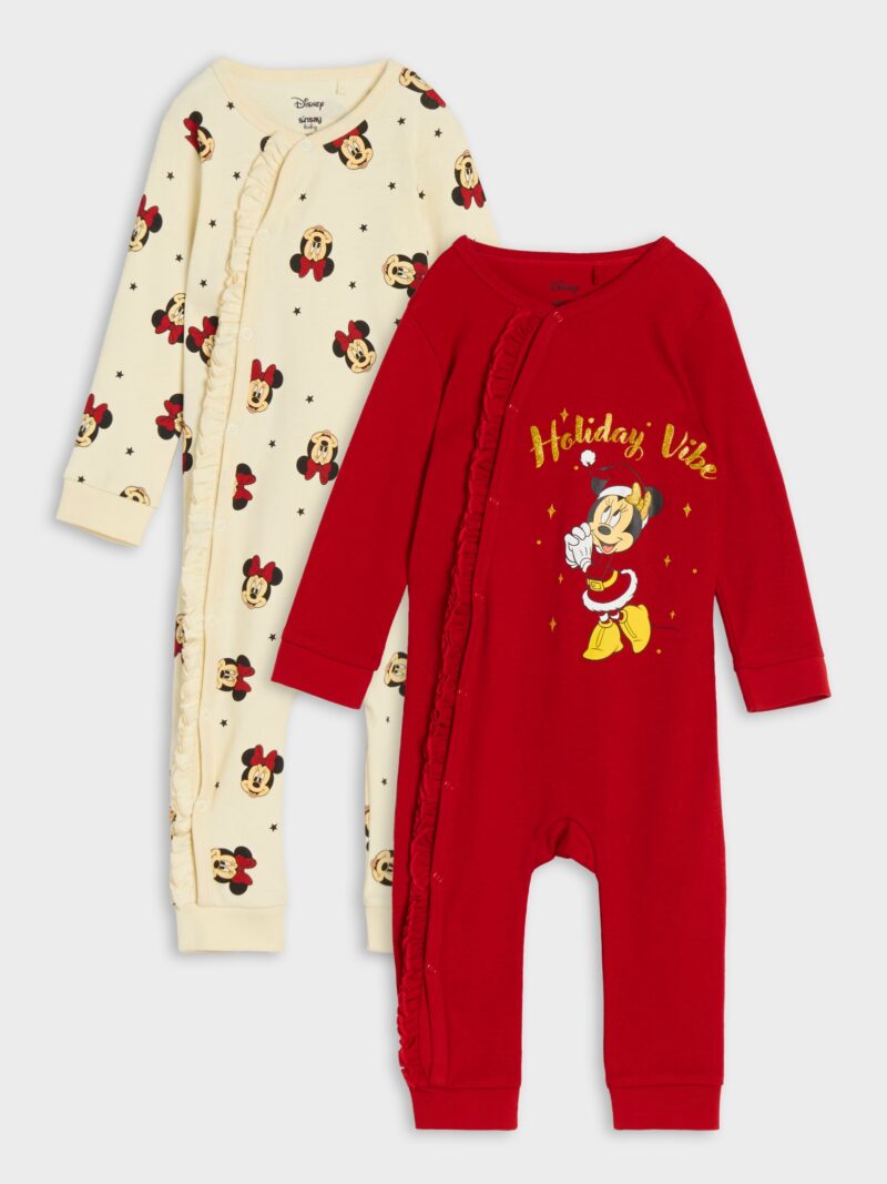 Set de 2 salopete Mickey Mouse - roșu preţ